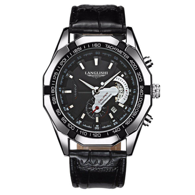 Reloj elegante de acero inoxidable de 13 mm de espesor de caja que mejora su experiencia de cronometraje