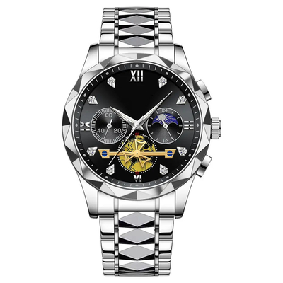 Reloj de pulsera de metal con estilo y función de moda