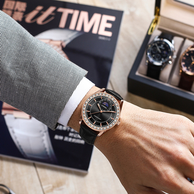 Reloj de pulsera de acero inoxidable con batería de cuarzo con diales y abrazaderas personalizadas