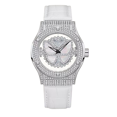 Reloj de pulsera de batería de cuarzo de banda negra con bisel de acero inoxidable