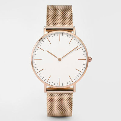 Reloj del cuarzo de la aleación de Nonwaterproof, ROHS que tiende el reloj para las señoras