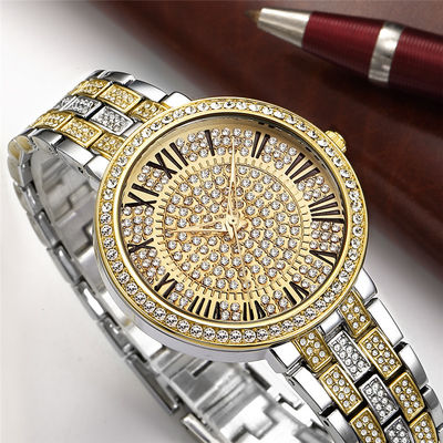 10bar prenda impermeable Diamond Watch Womens de plata, PC21 oro blanco Diamond Watch