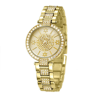 10bar prenda impermeable Diamond Watch Womens de plata, PC21 oro blanco Diamond Watch