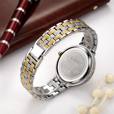 10bar prenda impermeable Diamond Watch Womens de plata, PC21 oro blanco Diamond Watch