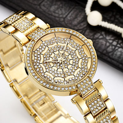 10bar prenda impermeable Diamond Watch Womens de plata, PC21 oro blanco Diamond Watch