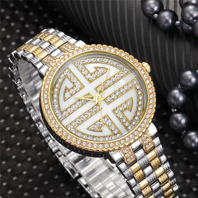 10bar prenda impermeable Diamond Watch Womens de plata, PC21 oro blanco Diamond Watch