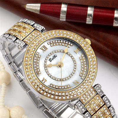 10bar prenda impermeable Diamond Watch Womens de plata, PC21 oro blanco Diamond Watch