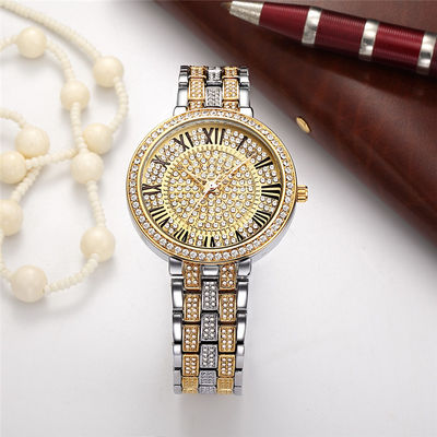 10bar prenda impermeable Diamond Watch Womens de plata, PC21 oro blanco Diamond Watch