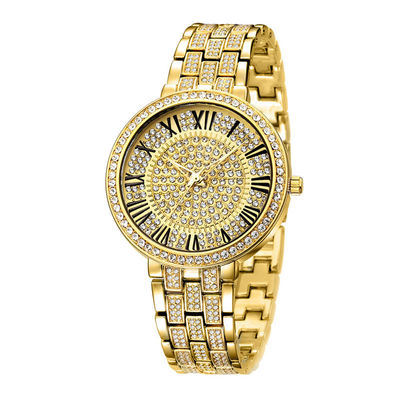 10bar prenda impermeable Diamond Watch Womens de plata, PC21 oro blanco Diamond Watch