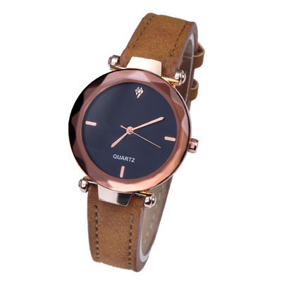 La banda real de Laipute Diamond Watches For Women los 23cm Legether equipó