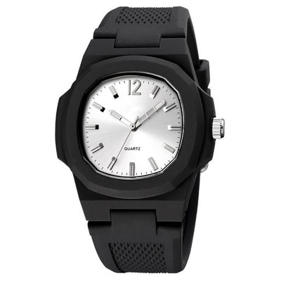 Prenda impermeable del reloj de Digitaces de la banda del silicón de la cara de espejo del cuadrado de Laipute 5ATM