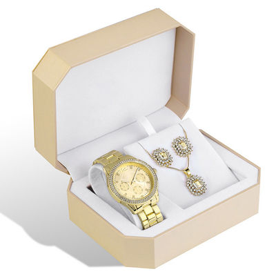 El sistema del regalo del reloj del ODM, regalo de lujo de Tripiece fija para ella