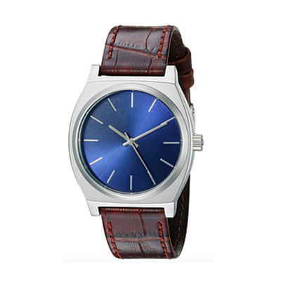 CPSIA aprobó el cuadrado minimalista de cuero de la aleación del reloj para el negocio