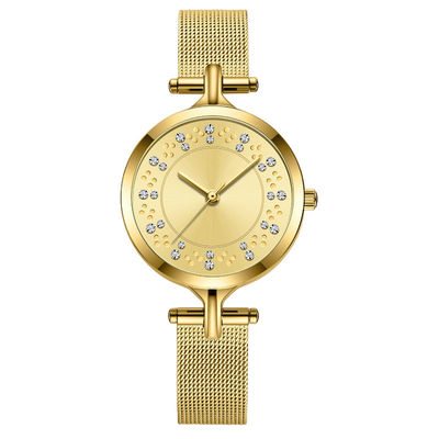 3ATM prenda impermeable Diamond Quartz Watch Vacuum Electroplating auténtico Skinfriendly