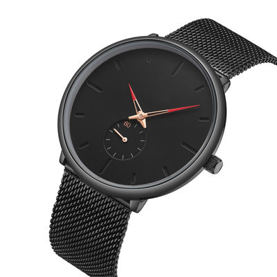 Reloj del cuarzo de la aleación de PE45 Movt, reloj de acero inoxidable Scratchproof 316l