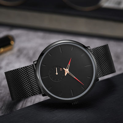Reloj del cuarzo de la aleación de PE45 Movt, reloj de acero inoxidable Scratchproof 316l