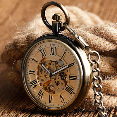 Reloj de bolsillo impermeable del cuarzo de la colección del vintage 1ATM Sapphire Material