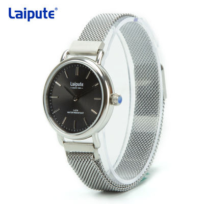 8.5m m reloj automático de acero inoxidable, reloj de acero inoxidable del cuarzo de las mujeres