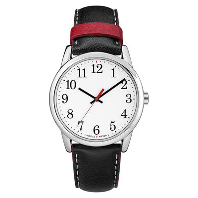 Relojes de la batería de cuarzo de Multiapplication, reloj del cuero de Brown