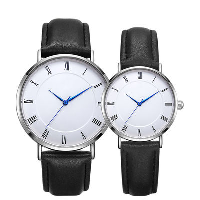 Regalo calificado análogo del reloj fijado para resistente de agua de los pares SUS316L 3ATM