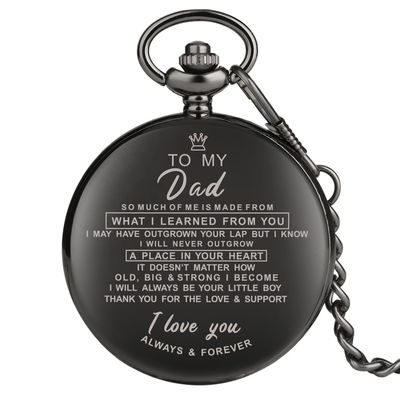Reloj de bolsillo del vintage del ODM con el material de acero inoxidable de la cadena