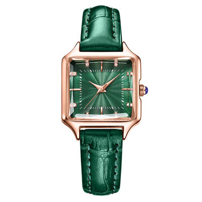 Prenda impermeable espiral de Diamond Quartz Watch 3ATM del vintage de la corona