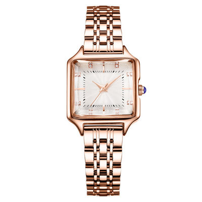 Prenda impermeable espiral de Diamond Quartz Watch 3ATM del vintage de la corona