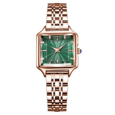 Prenda impermeable espiral de Diamond Quartz Watch 3ATM del vintage de la corona