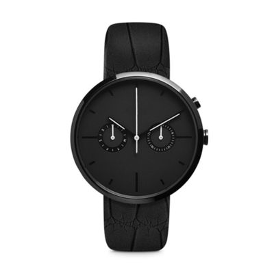 el cronógrafo Matte Black Wrist Watch ROHS aprobó la prenda impermeable 5atm