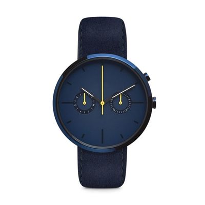 el cronógrafo Matte Black Wrist Watch ROHS aprobó la prenda impermeable 5atm