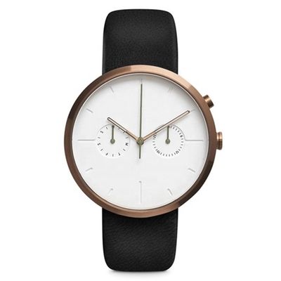 el cronógrafo Matte Black Wrist Watch ROHS aprobó la prenda impermeable 5atm