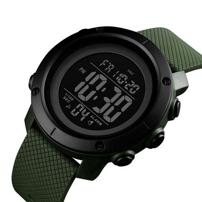 Hombres plásticos del reloj del reloj formar el reloj de Digitaces del deporte del silicón
