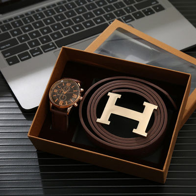 Sistema del regalo del reloj del ODM, reloj para hombre multiusos y sistema del regalo de la cartera