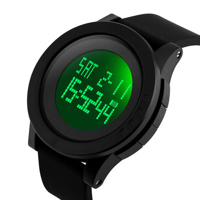 El deporte militar mira para formar el reloj de la prenda impermeable LED Digital del silicón