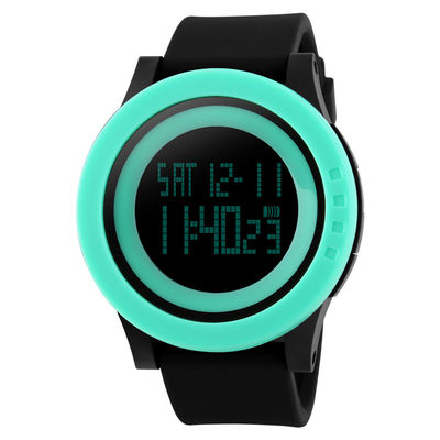 El deporte militar mira para formar el reloj de la prenda impermeable LED Digital del silicón