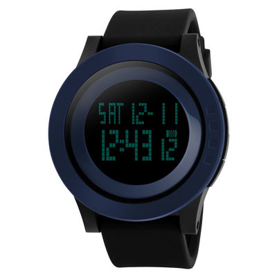 El deporte militar mira para formar el reloj de la prenda impermeable LED Digital del silicón