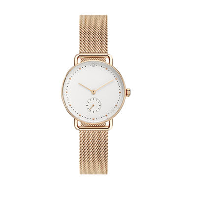 prenda impermeable de acero inoxidable Corrosionfree del reloj del cuarzo de los 3.2cm