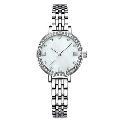 Grueso azul 3ATM Antiwater del reloj 11m m del cuarzo de las mujeres de la piedra arenisca