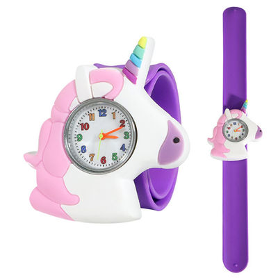 Material impermeable del grueso 3ATM Arcylic de Unicorn Quartz Kids Watch los 0.6cm