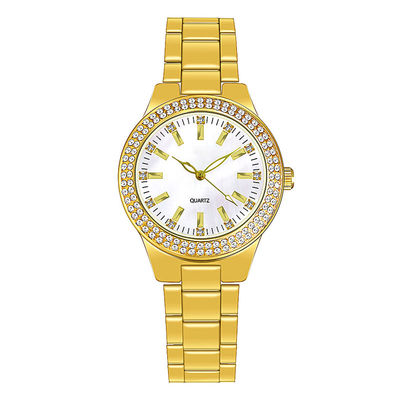Grueso auténtico de electrochapado del dial de Movt Diamond Watch 8m m del cuarzo de IPG
