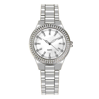 Grueso auténtico de electrochapado del dial de Movt Diamond Watch 8m m del cuarzo de IPG
