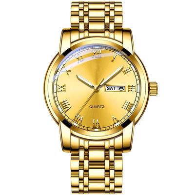 OEM de acero inoxidable 118g disponible del reloj del movimiento de lujo del cuarzo