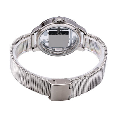 Grueso de acero inoxidable del reloj 10.4m m del cuarzo de la prenda impermeable 5ATM