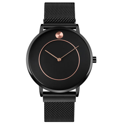 Reloj de acero inoxidable del cuarzo del ODM, reloj resistente de acero inoxidable de agua