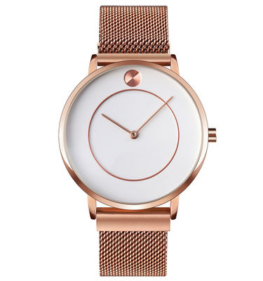 Reloj de acero inoxidable del cuarzo del ODM, reloj resistente de acero inoxidable de agua