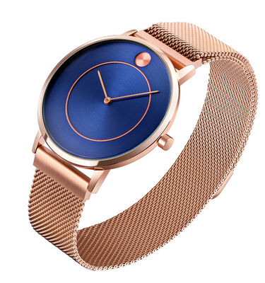 Reloj de acero inoxidable del cuarzo del ODM, reloj resistente de acero inoxidable de agua