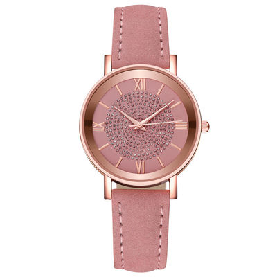 Reloj impermeable del cuarzo de las mujeres 3BAR, reloj de cuero del cuarzo de la banda de 230m m