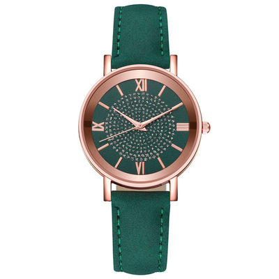 Reloj impermeable del cuarzo de las mujeres 3BAR, reloj de cuero del cuarzo de la banda de 230m m