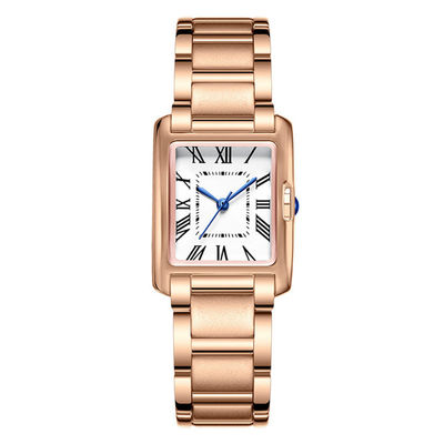 Relojes para mujer Wearresistant del cuarzo, grueso cuadrado del reloj 10m m del cuarzo