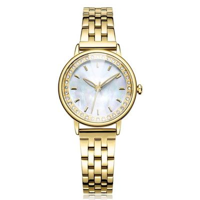 3ATM prenda impermeable Diamond Quartz Watch Tempered Glazed auténtico